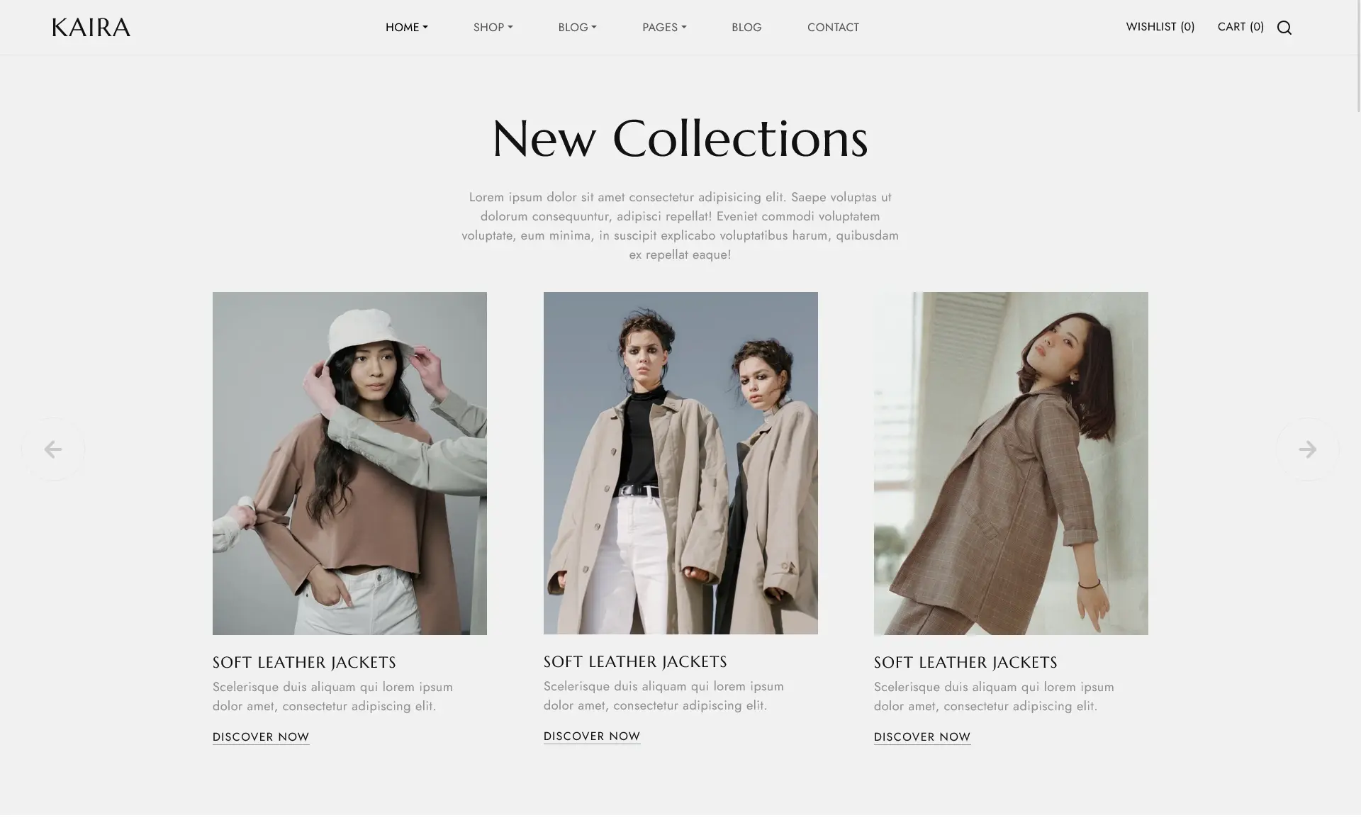Kaira – Free Bootstrap 5 eCommerce Fashion Website Template