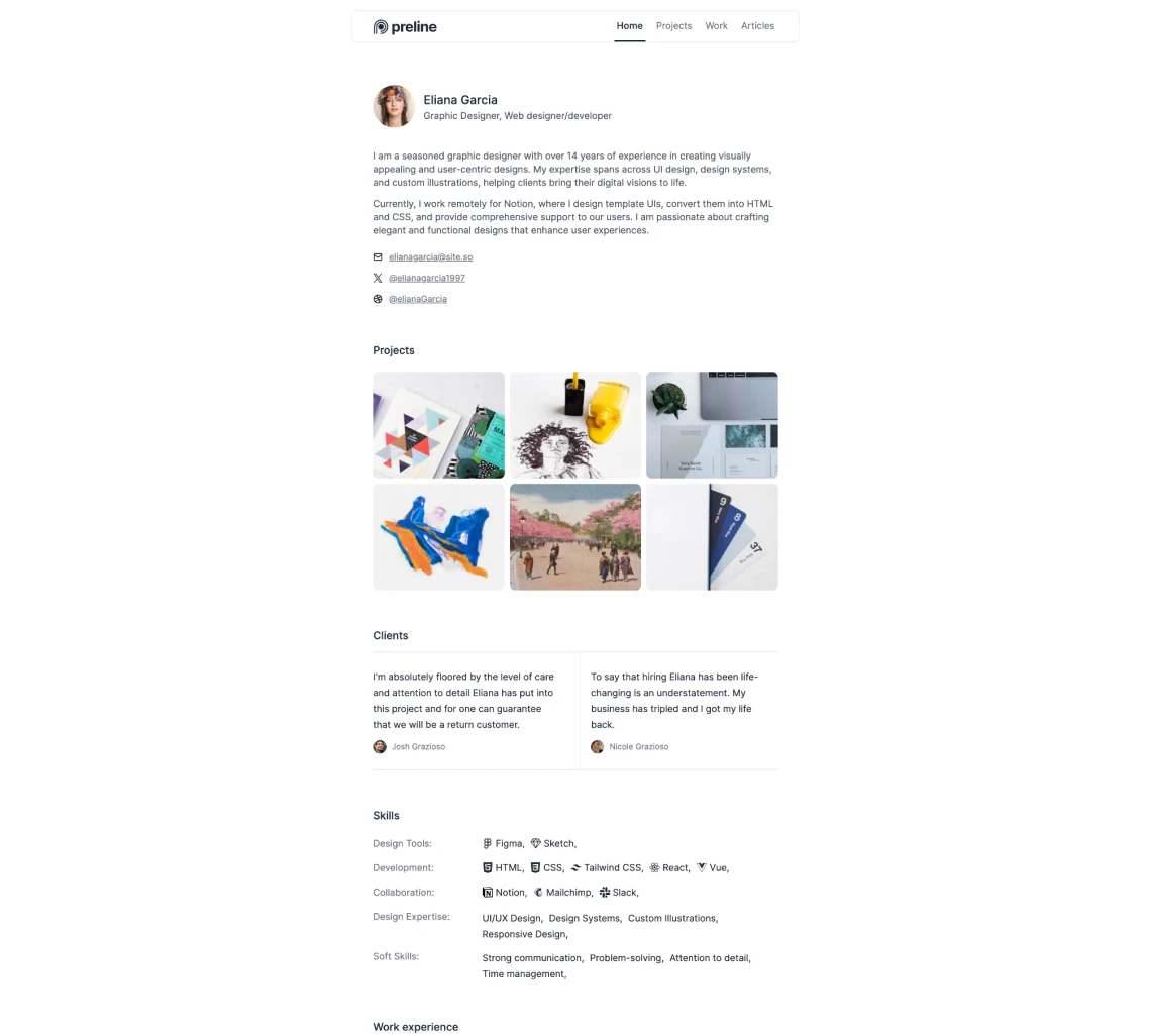 Portfolio TalwindCSS